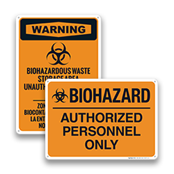 Image of Biohazard Authorized Personnel Only