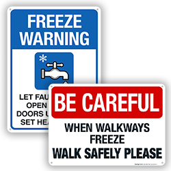 Image of Freeze Warning Signs