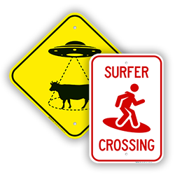 Image of Funny Crossing Signs