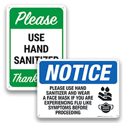 Image of Hand Sanitizer Signs