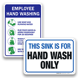 Image of Hand Washing Signs