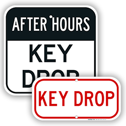 Image of Key Drop Signs