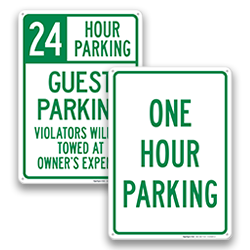 Image of Limited Time Hours Parking Signs