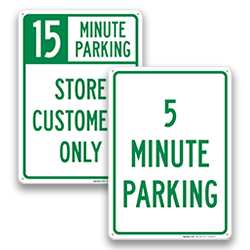 Image of Limited Time Minutes Parking Signs