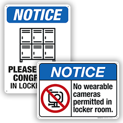 Image of Locker Room Rules Signs