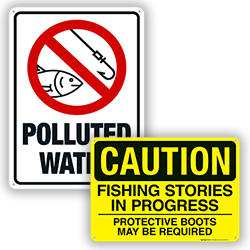 Image of No Fishing Safety Signs