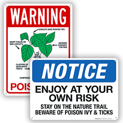 Image of Poison Ivy & Poison Oak Signs