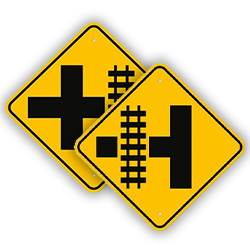 Image of Railroad Crossing Signs