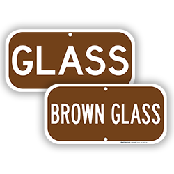 Image of Recycle Glass Signs