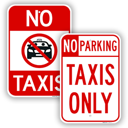 Image of Taxi Parking Signs