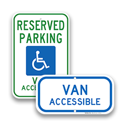 Image of Van Accessible Handicap Ada Signs