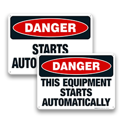 Automatic Start Signs