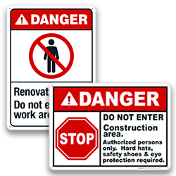 Image of Construction Do Not Enter Signs