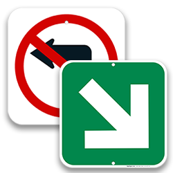 Image of Directional Arrow Traffic Signs