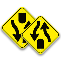 Image of Divided Highway Signs