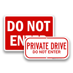 Image of Do Not Enter Traffic Signs