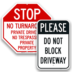 Driveway Signs