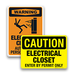 Electrical Closet Signs