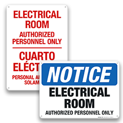 Image of Electrical Room Signs