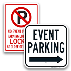 Image of Event Reserved Parking Signs