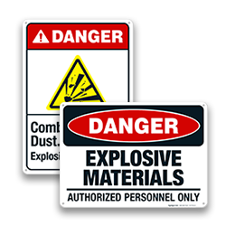 Image of Explosives Signs