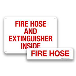 Fire Hose & Hydrant Signs