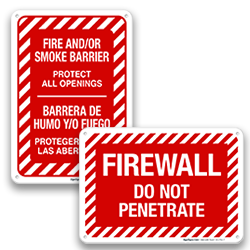 Firewall Signs