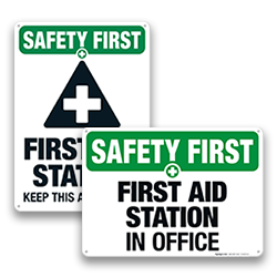 Image of First Aid Station Signs