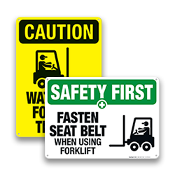 Image of Forklift Safety Signs