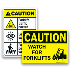 Image of Forklift Traffic Signs