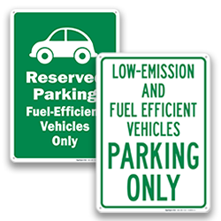 Image of Fuel-Efficient Reserved Parking Signs