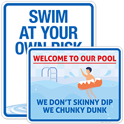 Funny Pool Signs