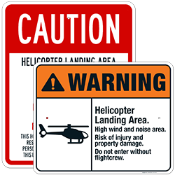 Helicopter Signs