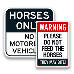 Image of Horse Safety Signs