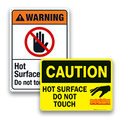 Image of Hot Surface Signs