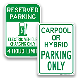 Image of Hybrid & Electric Parking Signs