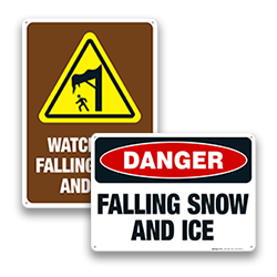 Ice & Snow Hazard Signs