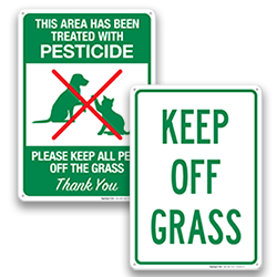 Image of Keep Off Grass Signs