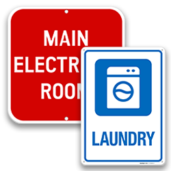 Maintenance & Utility Room Signs
