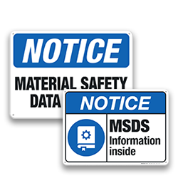 Image of MSDS Signs