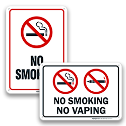 No Smoking Property Signs