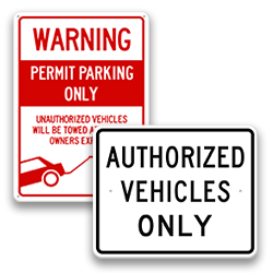 Image of Parking & Authorized Vehicles Only