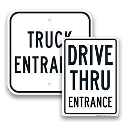 Parking Lot Entrance Signs