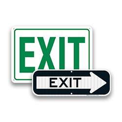 Parking Lot Exit Signs