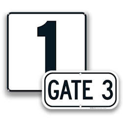 Image of Parking Space & Gate Signs