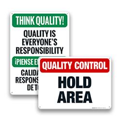 Image of Quality Control Signs