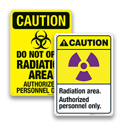 Image of Radiation Hazard Signs