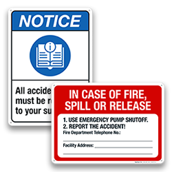 Report Accident Signs