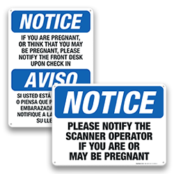 Image of Reproductive Hazard Signs