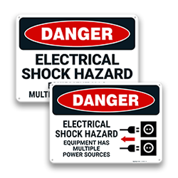 Image of Shock Hazard Signs